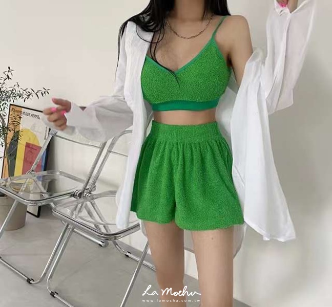 毛巾布短版背心(花花清單)